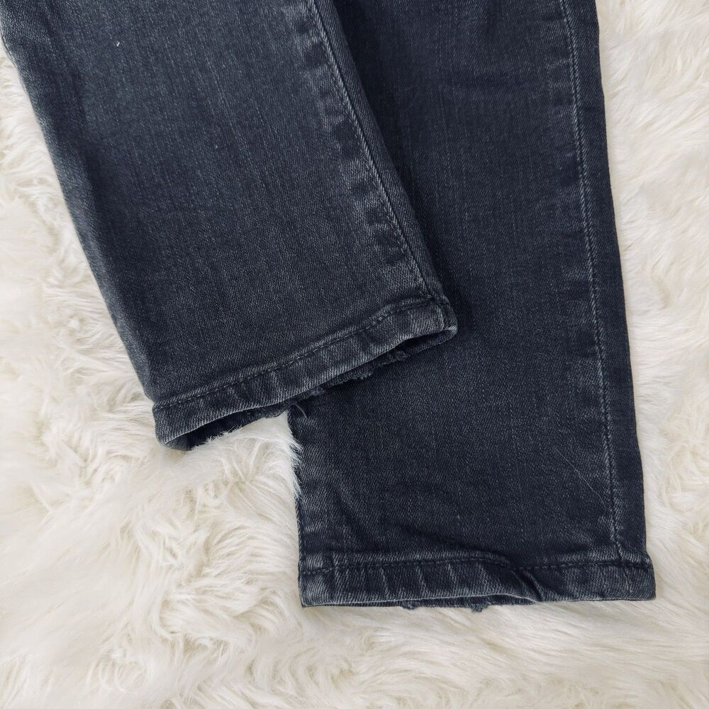 AG ED Adriano Goldschmied Legging Jeans 29 (30x28) Washed Black Distress Womens - Picture 8 of 11